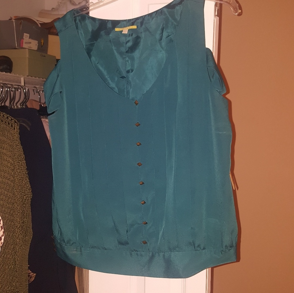 Blue green blouse by Giani Bini